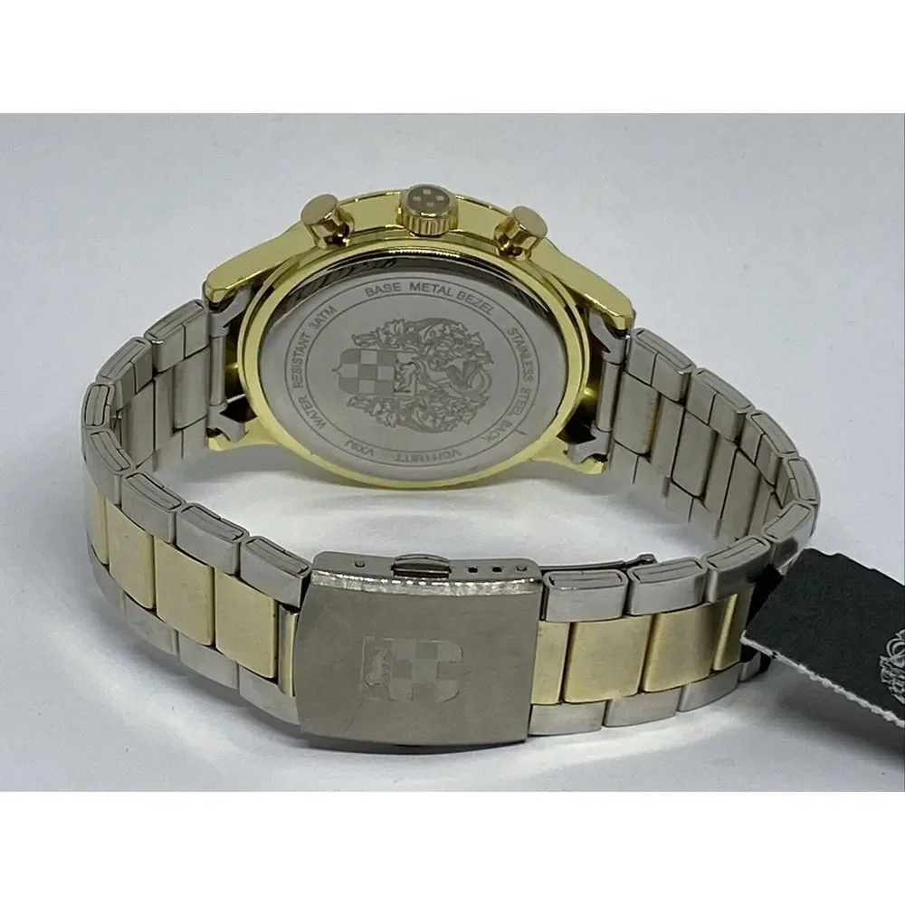 Vince Camuto VC1116TT Unisex Two - Tone Stainless Steel Analog Dial Watch JK34